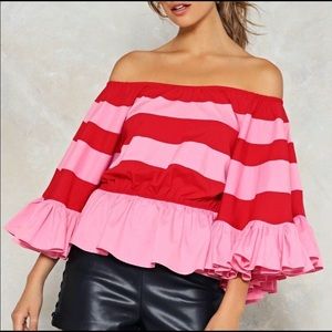 Nasty Gal Off The Shoulder Top